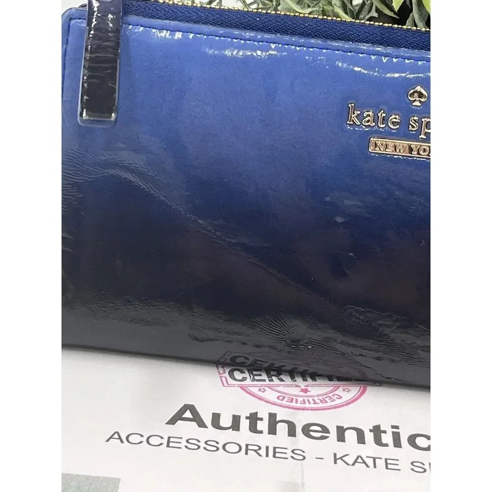 Kate Spade Authenticated‎ Cedar Street Cosmic Blue Ombre Patent Nisha Wallet